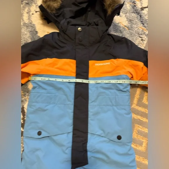 Didriksons skisuit overall blue orange boy 110